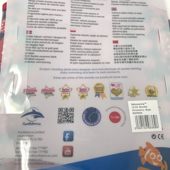 Konfidence Baby Warma Neoprene Wetsuit 12-24 mo - Picture 7 of 7